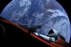 Tesla Roadster in Orbit Meme Template