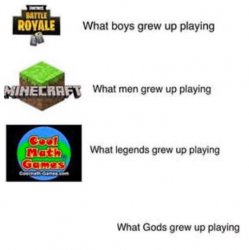 What gods grew up playing Meme Template