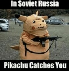 Soviet Russia style Meme Template