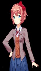 Sayori (Papyrus Pose) Meme Template