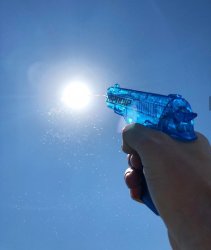 Shooting the sun with water Meme Template