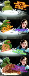 Overly attached girlfriend- Kermit Meme Template
