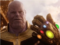 Thanos with the stones Meme Template