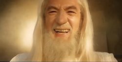 Gandalf Happy Meme Template