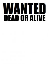 Wanted Dead or Alive Meme Template