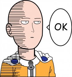 Saitama OK (color) Meme Template