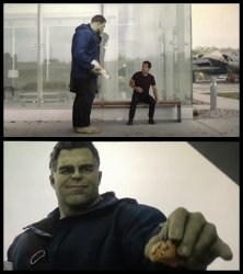 Hulk giving Taco Meme Template