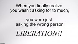 Liberation From The Wrong Person Meme Template