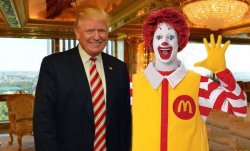 Ronald McDonald Trump Meme Template