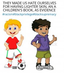 Racist children's book, beautiful and ugly. BLACK IS BEAUTIFUL, Meme Template