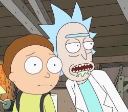 Rick and Morty Puffy Meme Template