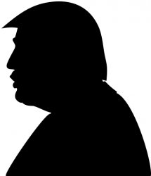 Trump sillhoette Meme Template