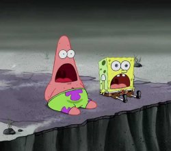 surprised SpongeBob and Patrick Meme Template
