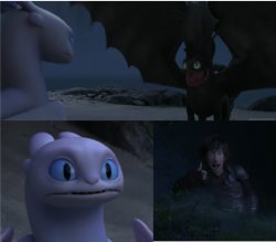 Light Fury Meme Template