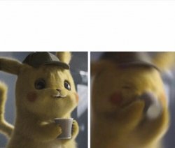 Pikachu coffee Meme Template