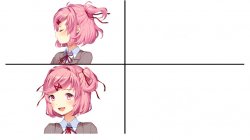 Natsuki Hotline Bling Meme Template