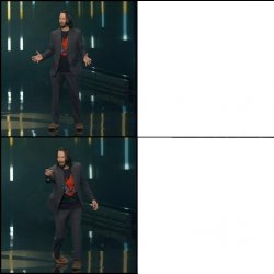 Keanu Reeves Pointing Meme Template
