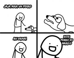 ah vaina este perro es marico hd Meme Template