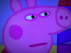 What did you say Peppa Pig Meme Template