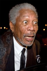 Morgan Freeman surprised Meme Template