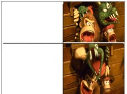 Donkey Kong Excitement Meme Template