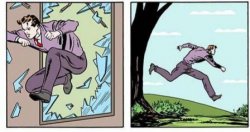 Running Dad panels Meme Template