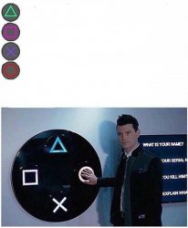 Playstation Choice Buttons Meme Template