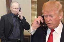 Putin and Trump on phone Meme Template