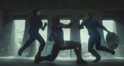 Iron man vs Captain America and Bucky Meme Template