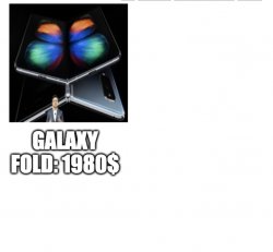 Galaxy fold compairson Meme Template
