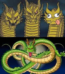 Dragon and Shenron Meme Template