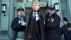 Trump led away in handcuffs Meme Template