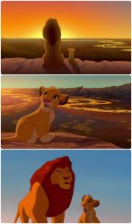 Look simba Meme Template