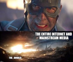 avengers captain america vs thanos Meme Template