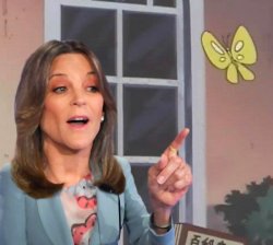Marianne Williamson Is This A Pigeon Meme Template