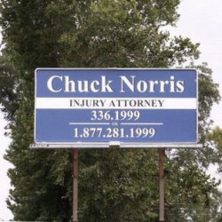 Chuck Norris Attorney Meme Template