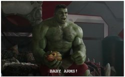 Hulk baby arms Meme Template
