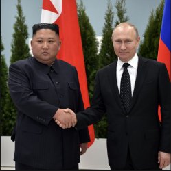Putin Kim Meme Template