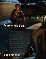 Spiderman Far from Home I miss him Meme Template