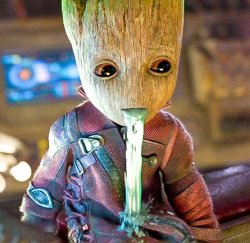 Groot vomiting Meme Template