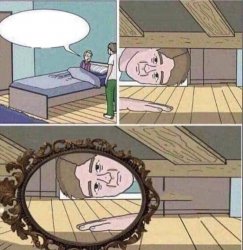 dad there is under my bed Meme Template