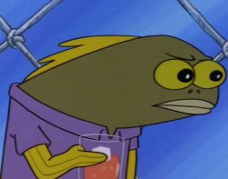 Spongebob suspicious fish Meme Template