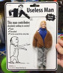 Useless man Meme Template