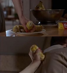 Stabbing with a corn Meme Template