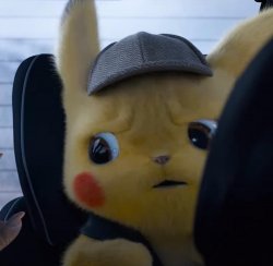 Unsettled detective pikachu Meme Template