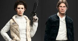 Princess Leil & Han Solo Divorced Meme Template