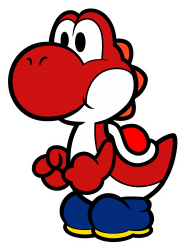 Red Paper Yoshi Meme Template