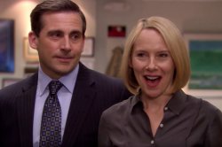 The office - Michael and Holly Meme Template