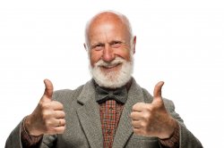 Old Guy Thumbs Up Meme Template