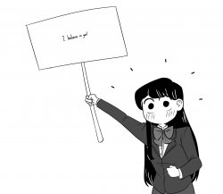 Komi-San Meme Template